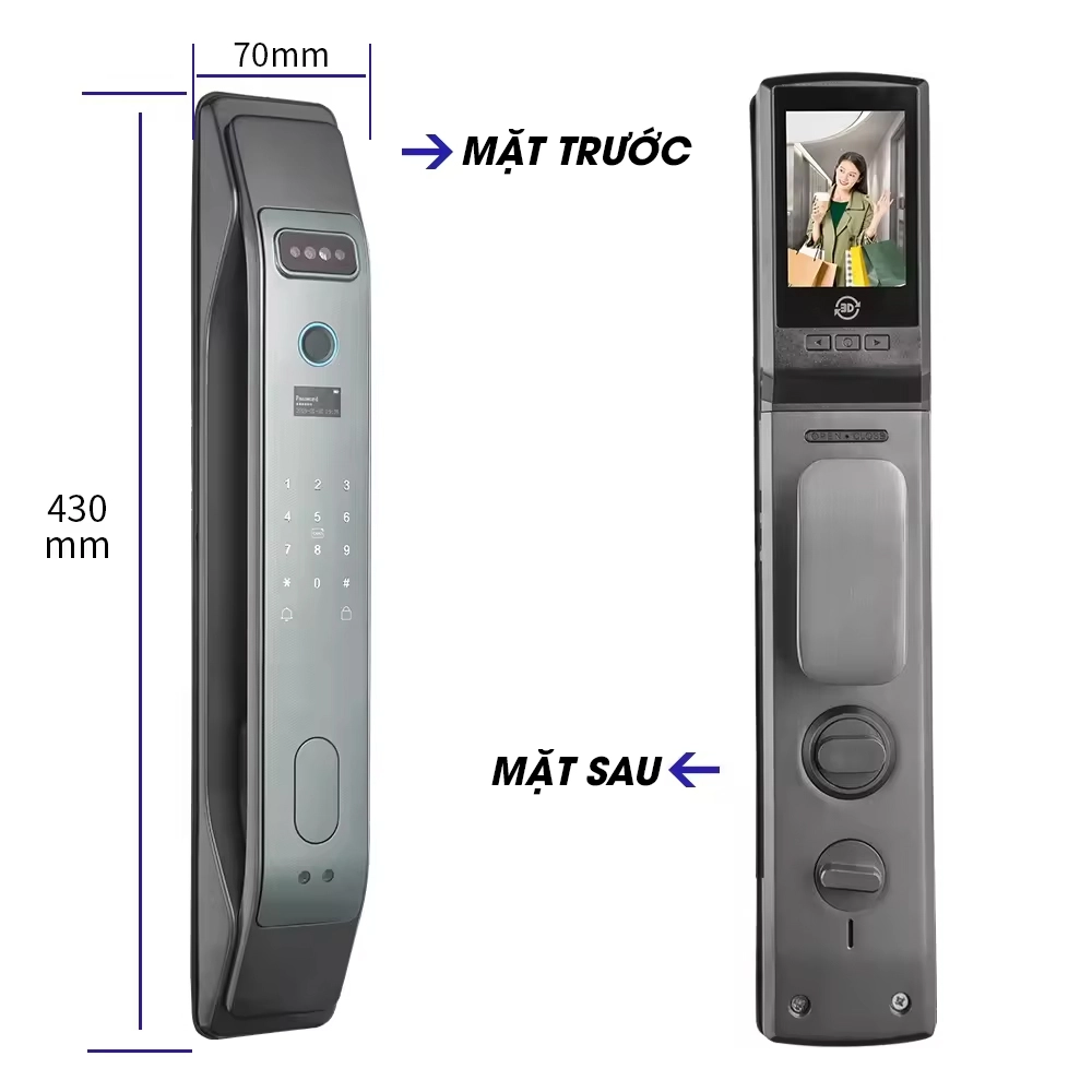 Khoá Cửa Khuôn Mặt Thông Minh Divo DF5 - Chính hãng